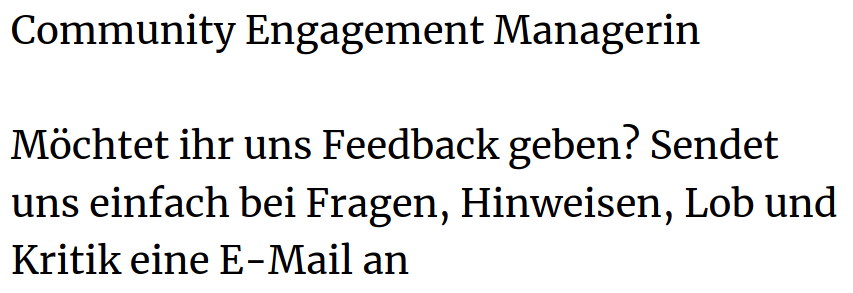 Beruf CEM (community engagement manager)