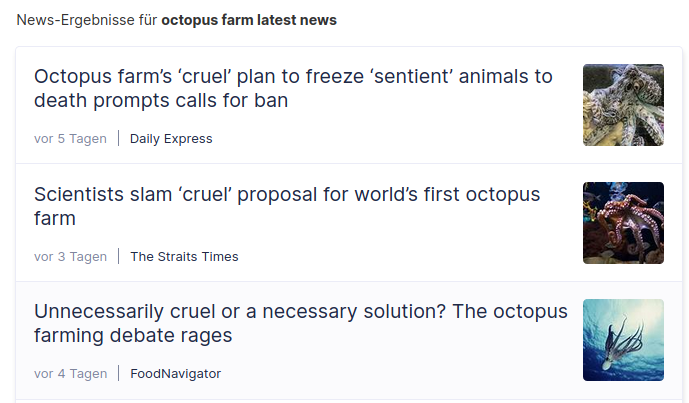 Quellen Octopusfarm